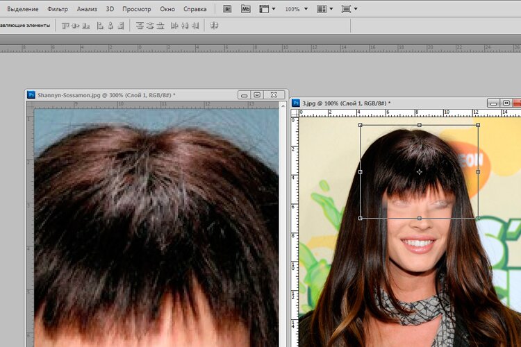 Поменять волосы на фото онлайн бесплатно Как сделать челку в фотошопе онлайн - уроки Photoshop-work