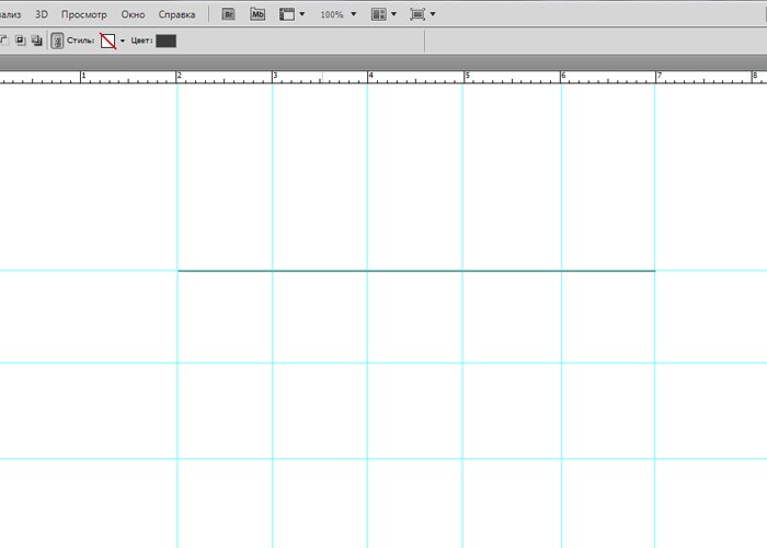 Как нарисовать таблицу в фотошопе
